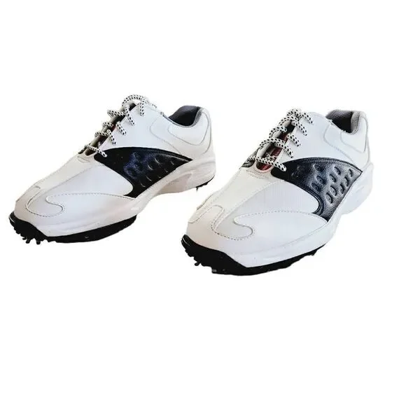 Footjoy Junior Golf Shoe Style 45087 Black / White Size 4 New with tags - Picture 5 of 10